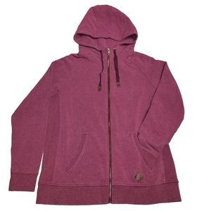 Eddie Bauer Full Zip Hoodie Pink SZ XL